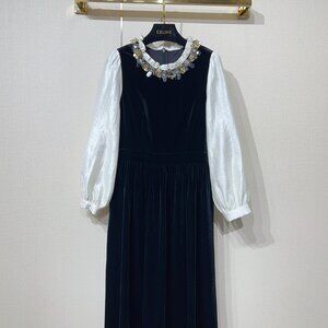 Miu Miu heavily studded rhinestone dress